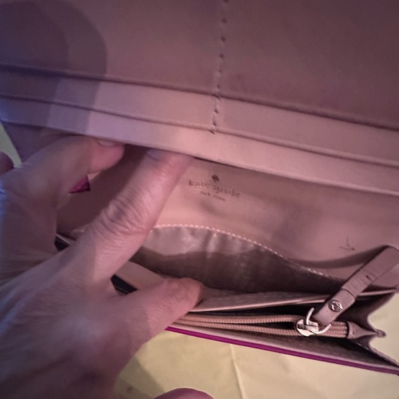 Kate Spade Kari Berry Laser Cut Perry Lane Leather Wristlet convertible Wallet - Picture 8 of 10